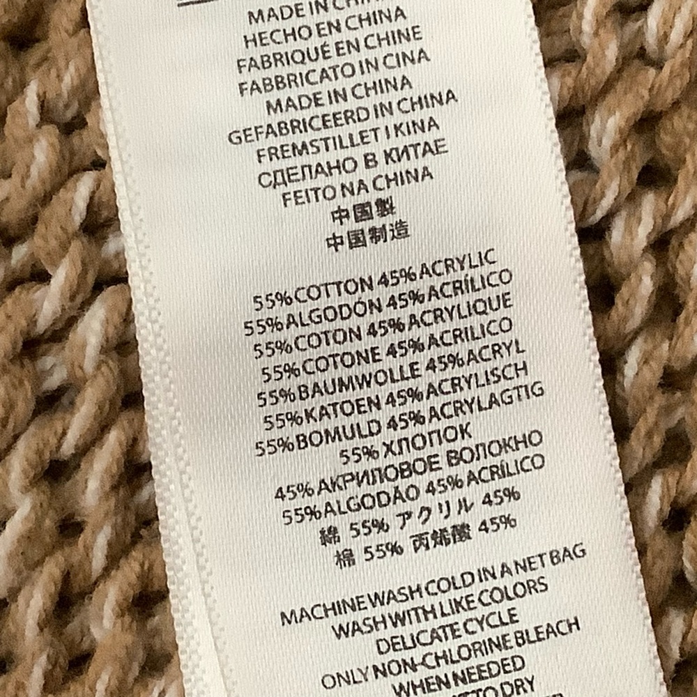 Michael Kors Brown Knit Poncho with Toggle Accents - Picture 7 of 9